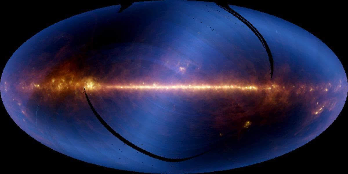 NASA image: Infrared Astronomical Satellite View of the Sky