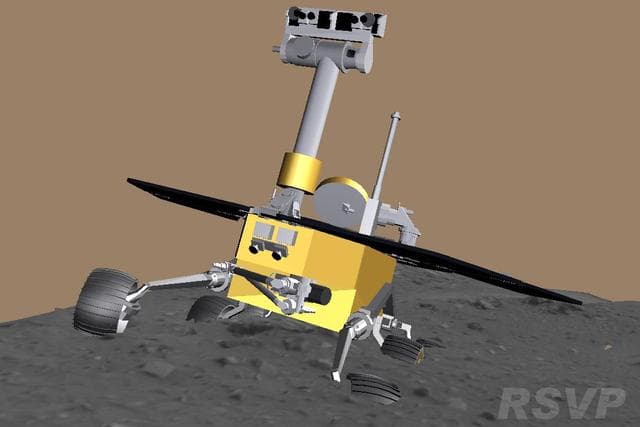 NASA image: Computer Reconstruction of Spirit Predicament