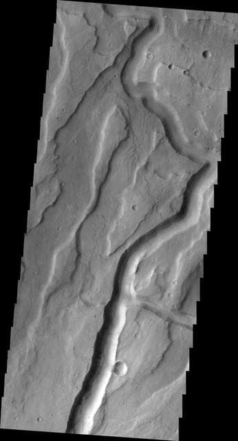 NASA image: Tyrrhena Fossae