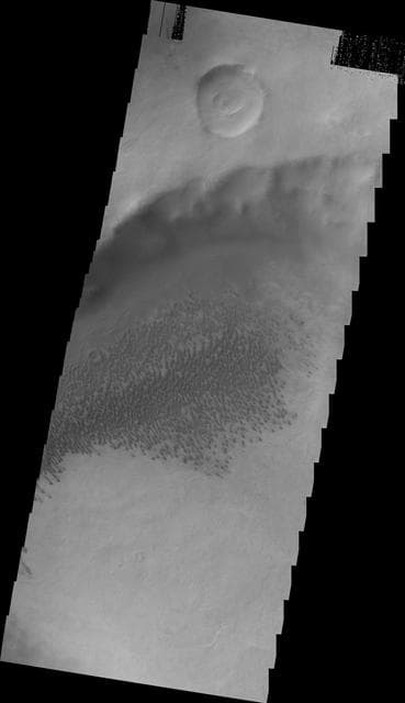 NASA image: Brashear Crater Dunes
