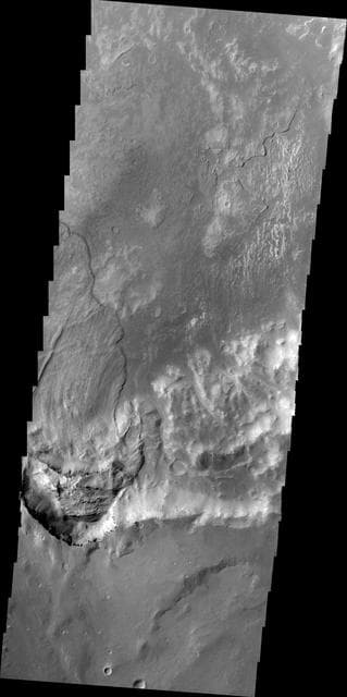 NASA image: Landslide Southwest of Holden Crater