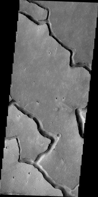 NASA image: Hephaestus Fossae