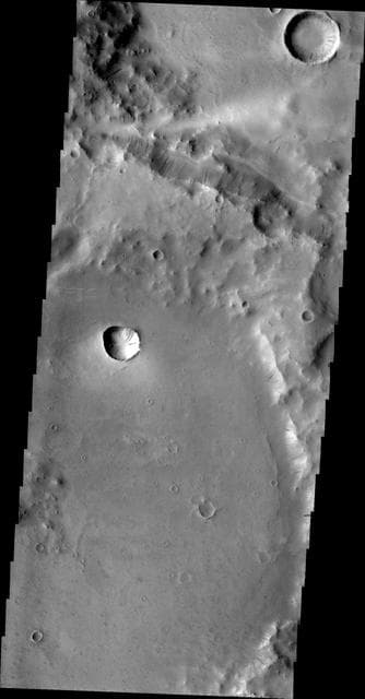 NASA image: Dark Slope Streaks near Henry Crater