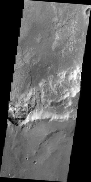 NASA image: Landslide Southwest of Holden Crater