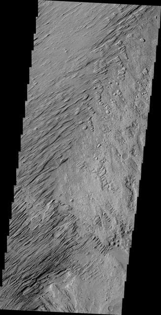 Yardangs on Zephyria Planum