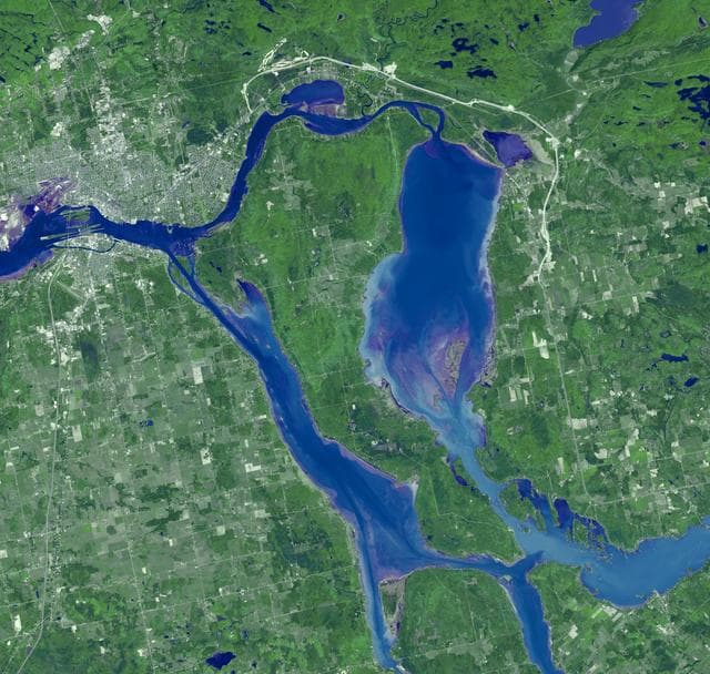 NASA image: Sault Ste. Marie