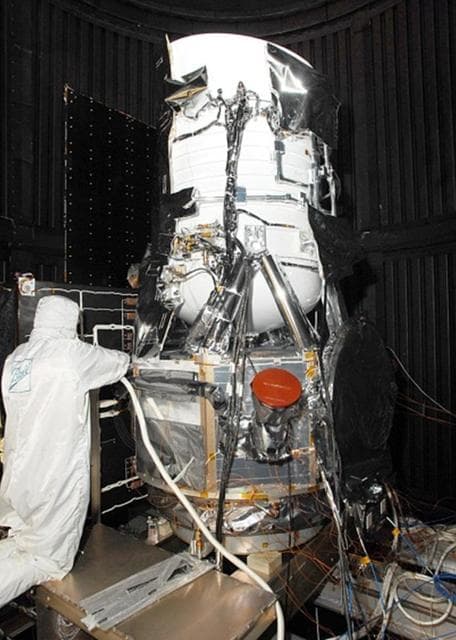 NASA image: WISE Spacecraft in Clean Room