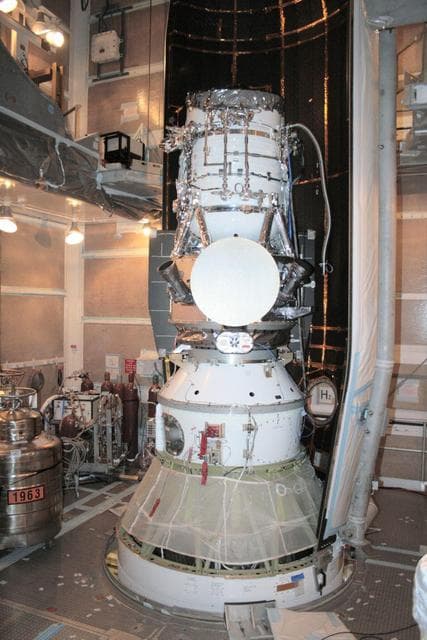 NASA image: WISE Snug in its Nose Cone