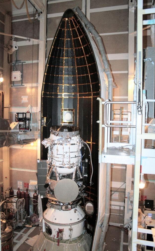 NASA image: WISE Snug in its Nose Cone