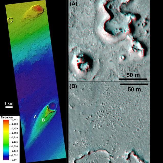NASA image: Turbulent Lava Flow in Mars Athabasca Valles