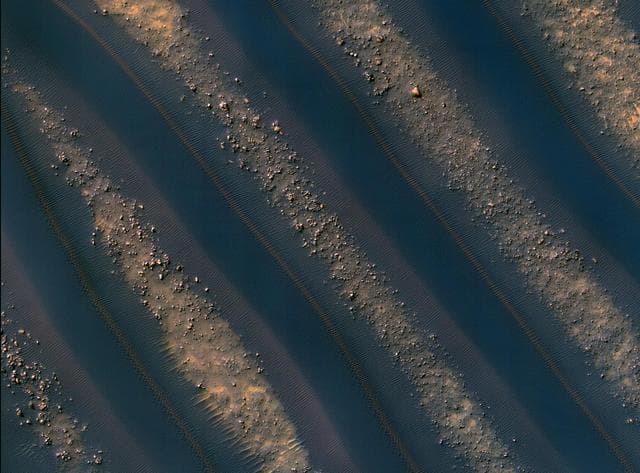 NASA image: Dune Symmetry Inside Martian Crater