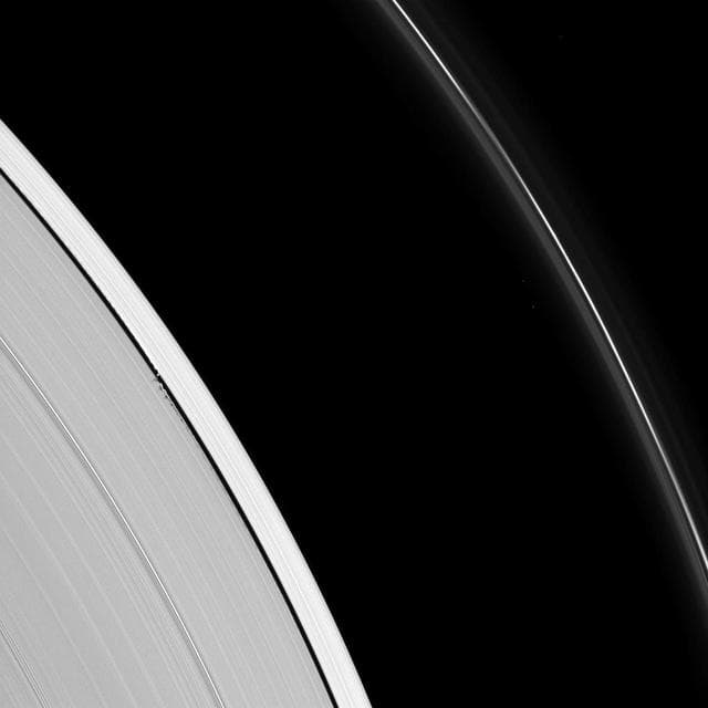 NASA image: Ripples from Daphnis
