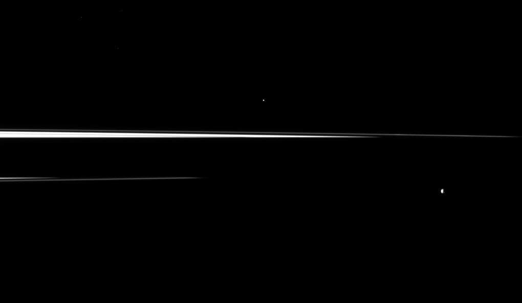 NASA image: Splinters of Rings