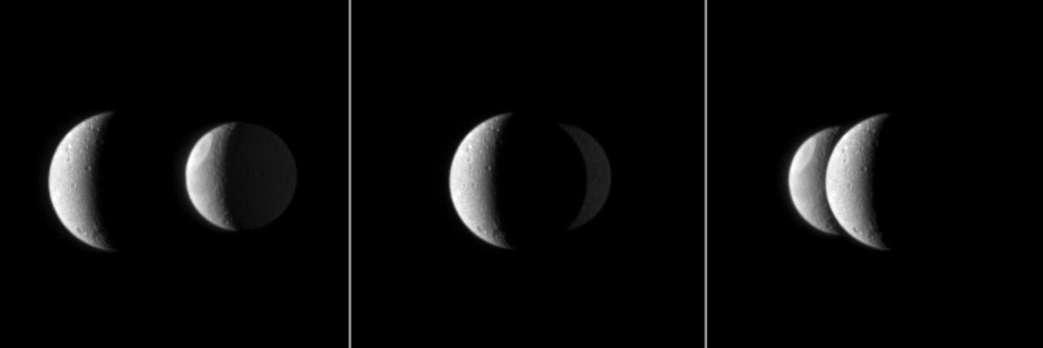NASA image: Passing Tethys