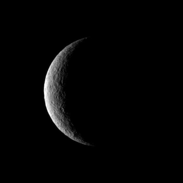 NASA image: Crescent of Craters