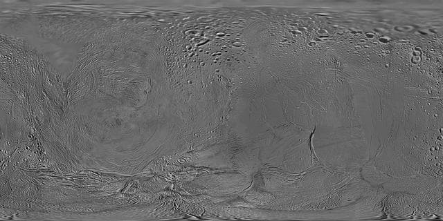 NASA image: Map of Enceladus - February 2010