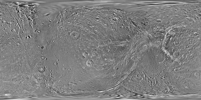 NASA image: Map of Dione - February 2010