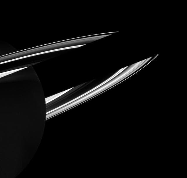 NASA image: Shadow and Ringshine