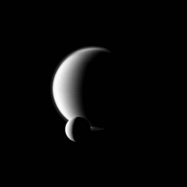 NASA image: Before Hazy Titan
