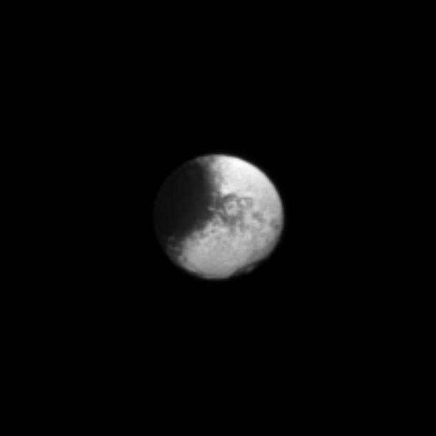 NASA image: Bite Out of Iapetus