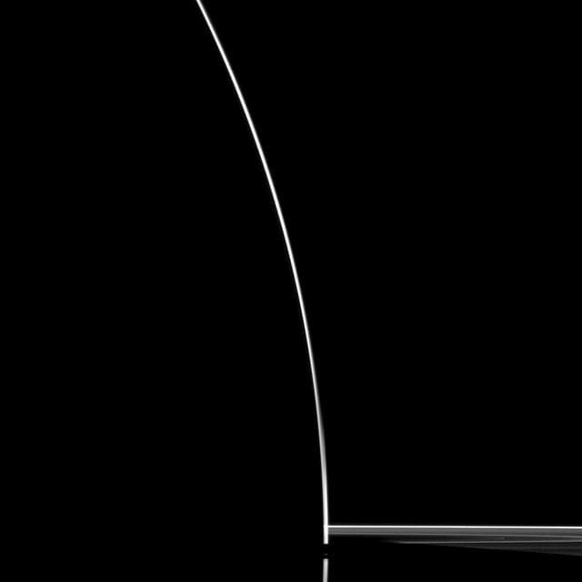 NASA image: Saturn Silhouette