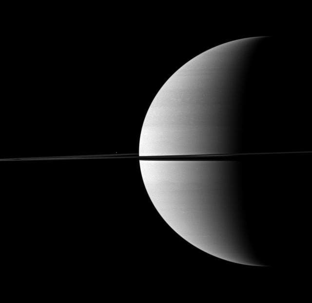NASA image: Speck of Enceladus