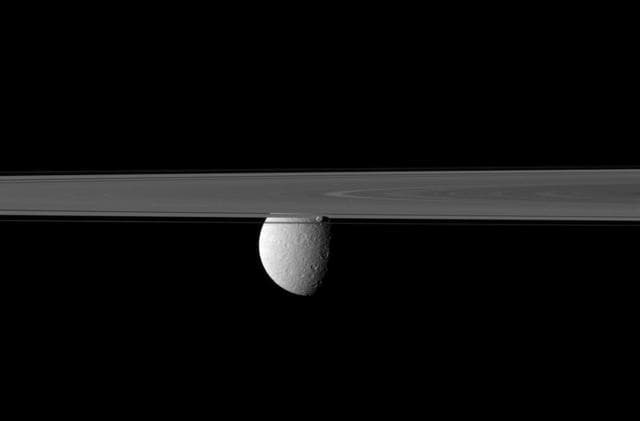 NASA image: Cutting Off Rhea