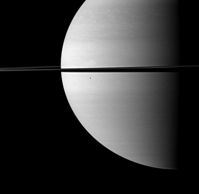 NASA image: Shadow from Unseen Moon