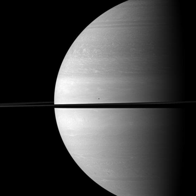 NASA image: Before Immense Saturn