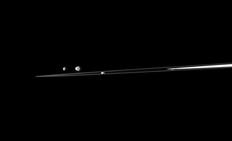 NASA image: Moon Quartet