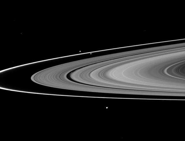 NASA image: Trio of Small Moons