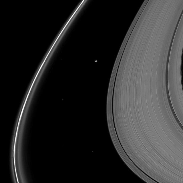 NASA image: F-Ring Shadows