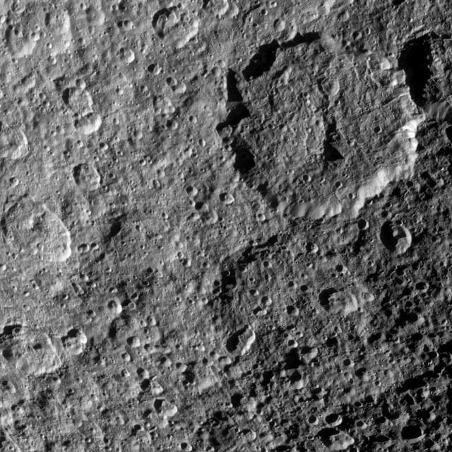NASA image: Superimposed Craters