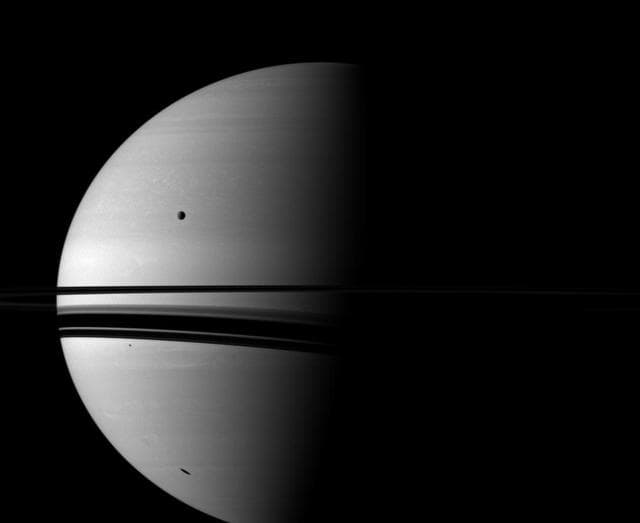 NASA image: Southern Shadows