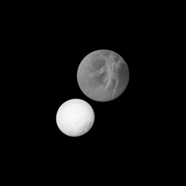 NASA image: Dione Deception