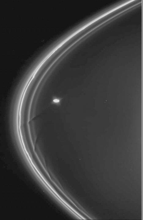 NASA image: The Effect of Prometheus on the F Ring
