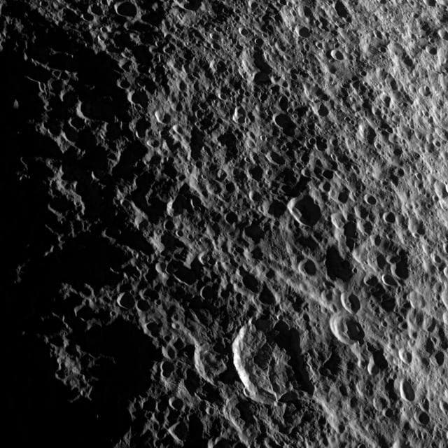 NASA image: Geology on Tethys