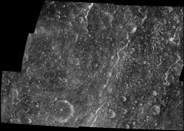 NASA image: Rhea Western Wisps