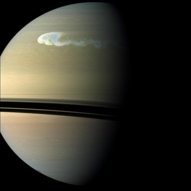 NASA image: Spotting Saturn Northern Storm