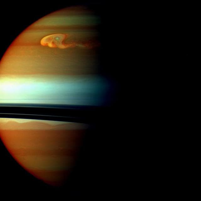 NASA image: Storm Head in False Color
