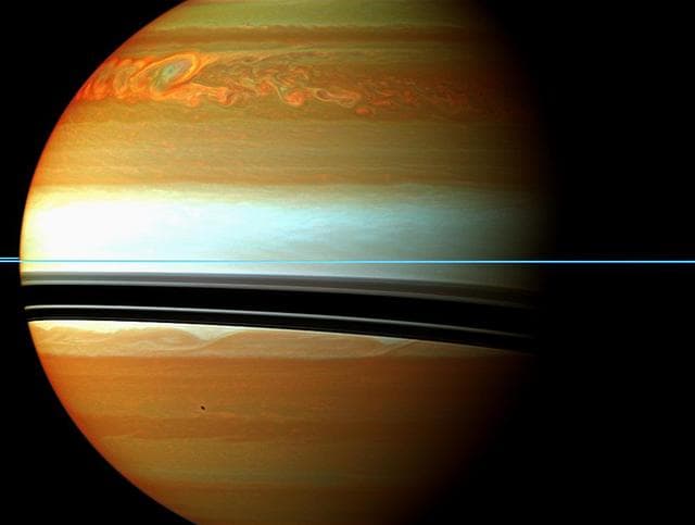 NASA image: Storm Tail in False Color
