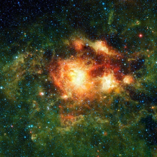 NASA image: Stellar Storm of Infrared Light