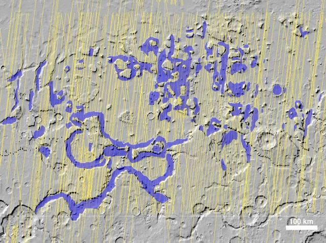 NASA image: Glacial Ice Deposits in Mid-Latitudes of Mars