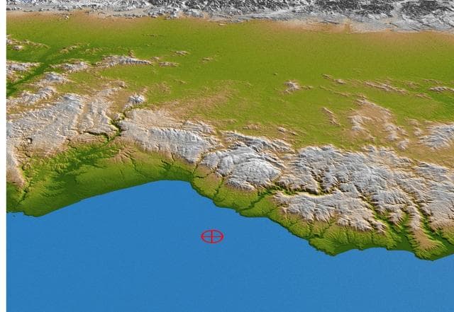 NASA image: Coastal Chile Perspective View