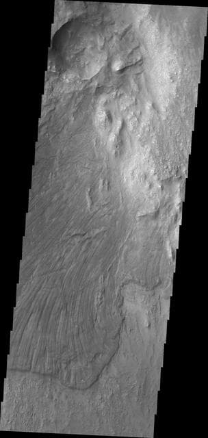 NASA image: Landslide in Candor Chasma