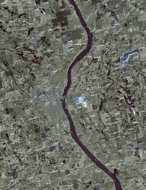 NASA image: Huron, South Dakota