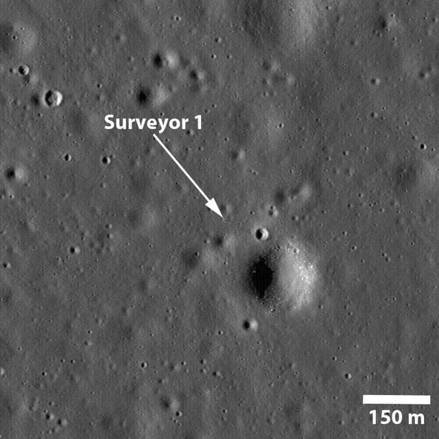NASA image: Surveyor 1 -- America First Soft Lunar Landing