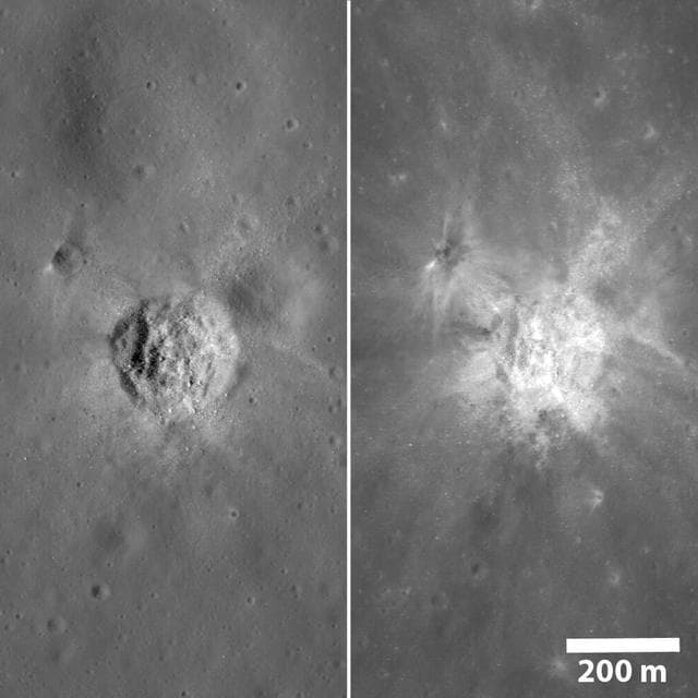 NASA image: Illumination Comparison of a Mare Crater