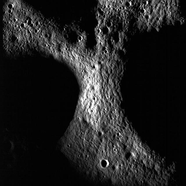 NASA image: Peary Crater: Greetings from the North Pole of the Moon