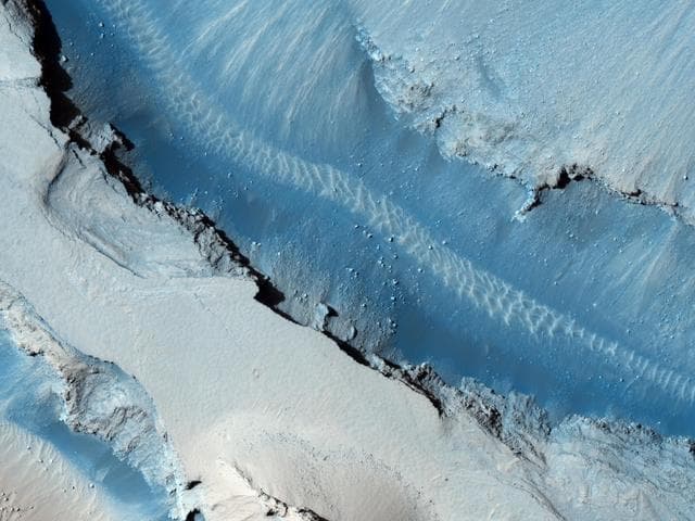 NASA image: Cerberus Fossae East of the Head of Athabasca Valles